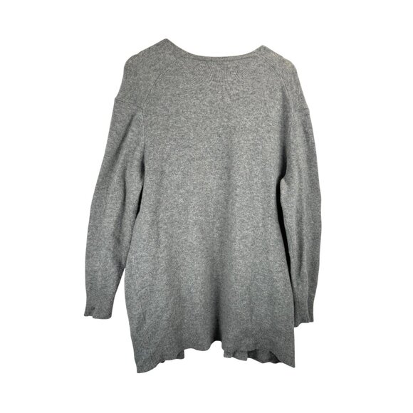 Madewell Ryder Cardigan Sweater light grey preppy‎ lagen look Wool sz M - Picture 2 of 6